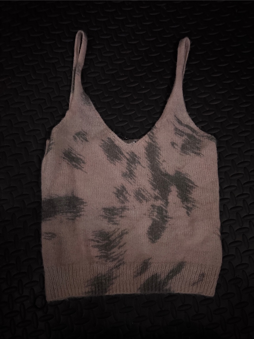 Zara Taupe and Charcoal V-Neck Knit Camisole